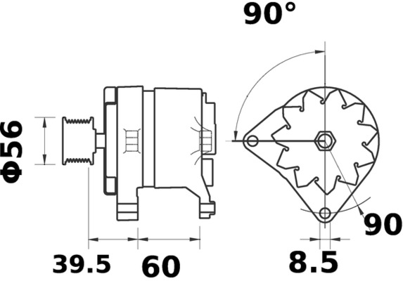 Mahle Original Alternator/Dynamo MG 625