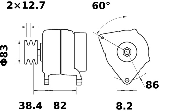 Mahle Original Alternator/Dynamo MG 611