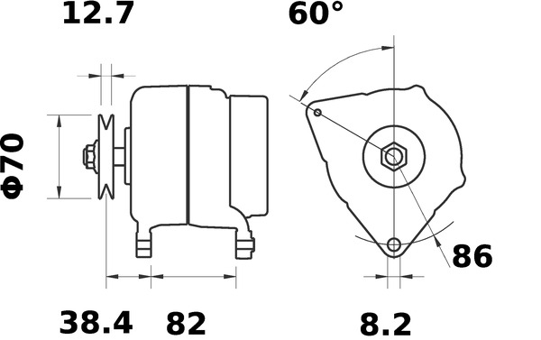 Mahle Original Alternator/Dynamo MG 612