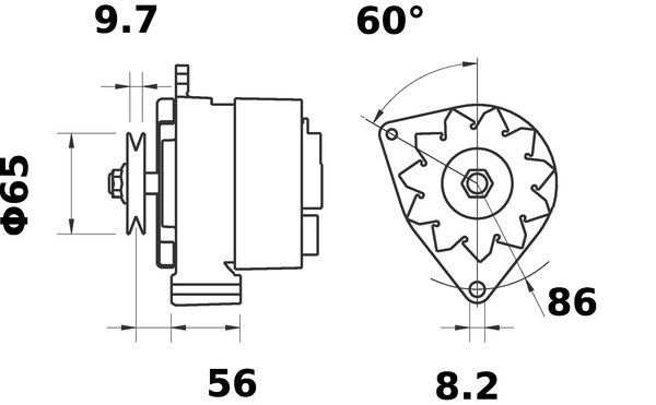 Mahle Original Alternator/Dynamo MG 615