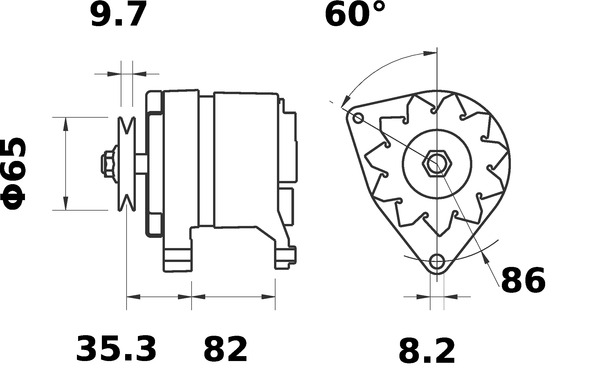 Mahle Original Alternator/Dynamo MG 618
