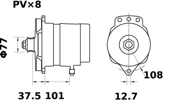 Mahle Original Alternator/Dynamo MG 609