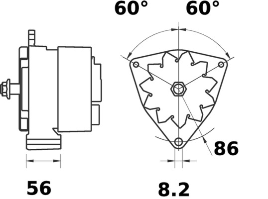 Mahle Original Alternator/Dynamo MG 597