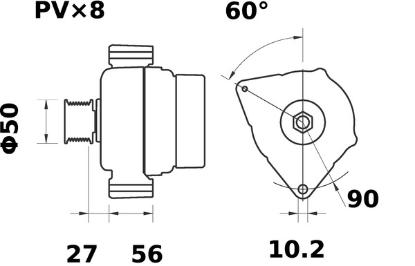 Mahle Original Alternator/Dynamo MG 571