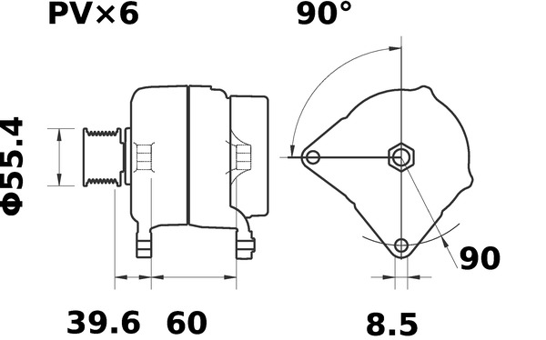 Mahle Original Alternator/Dynamo MG 576