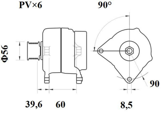 Mahle Original Alternator/Dynamo MG 556