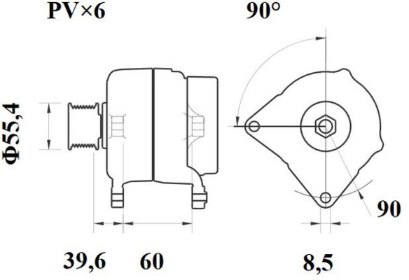 Mahle Original Alternator/Dynamo MG 559