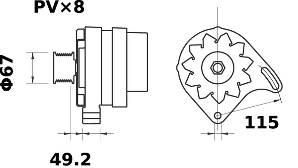 Mahle Original Alternator/Dynamo MG 545