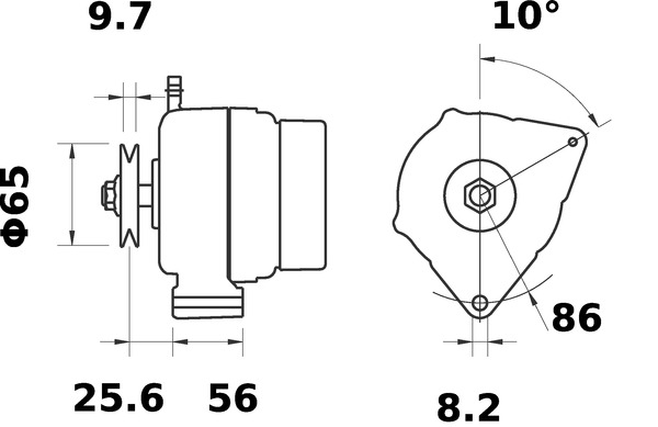 Mahle Original Alternator/Dynamo MG 534