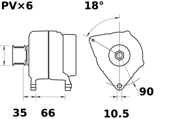 Mahle Original Alternator/Dynamo MG 506