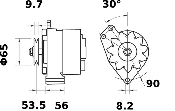 Mahle Original Alternator/Dynamo MG 512