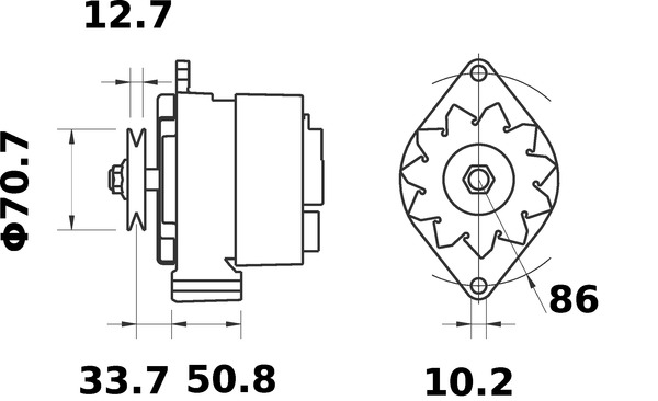 Mahle Original Alternator/Dynamo MG 501