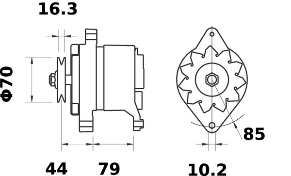 Mahle Original Alternator/Dynamo MG 502