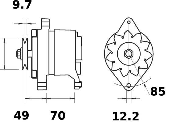 Mahle Original Alternator/Dynamo MG 504