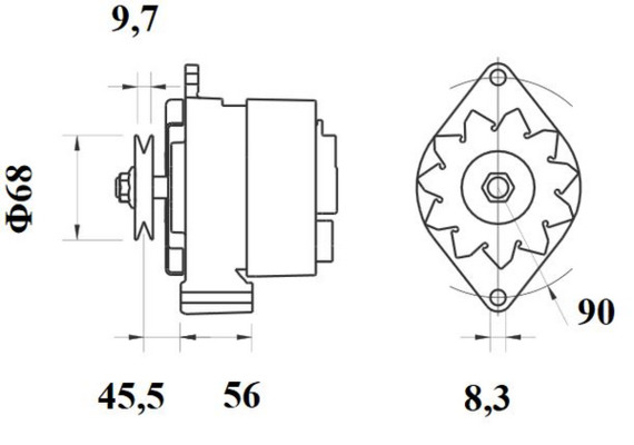 Mahle Original Alternator/Dynamo MG 461