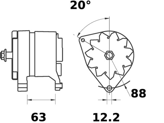 Mahle Original Alternator/Dynamo MG 446