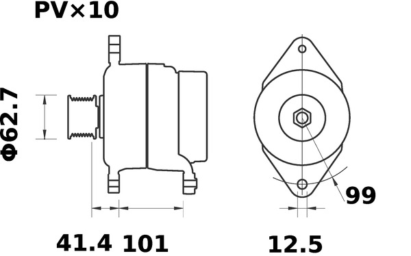 Mahle Original Alternator/Dynamo MG 450
