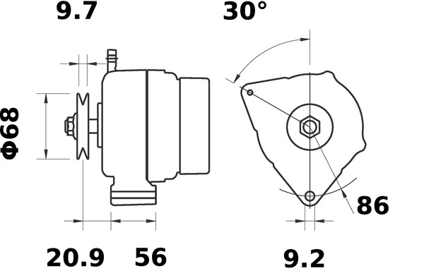 Mahle Original Alternator/Dynamo MG 434
