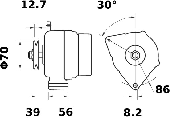 Mahle Original Alternator/Dynamo MG 439