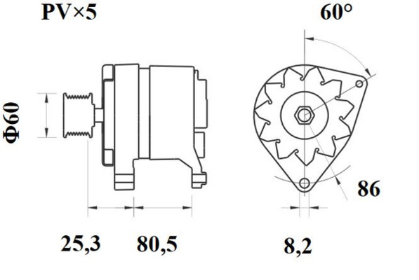 Mahle Original Alternator/Dynamo MG 420