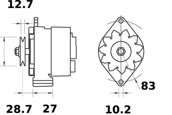 Mahle Original Alternator/Dynamo MG 416