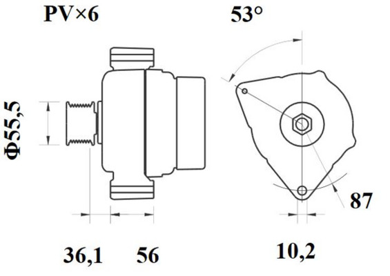 Mahle Original Alternator/Dynamo MG 418