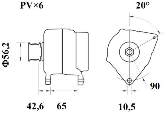 Mahle Original Alternator/Dynamo MG 408