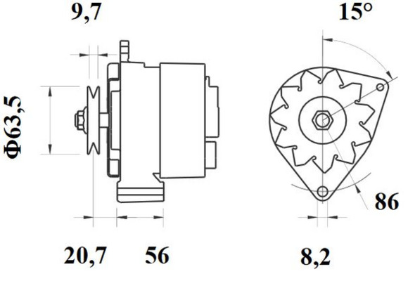 Mahle Original Alternator/Dynamo MG 401