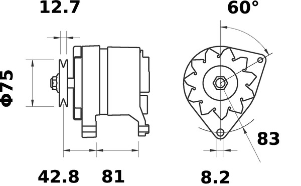 Mahle Original Alternator/Dynamo MG 394