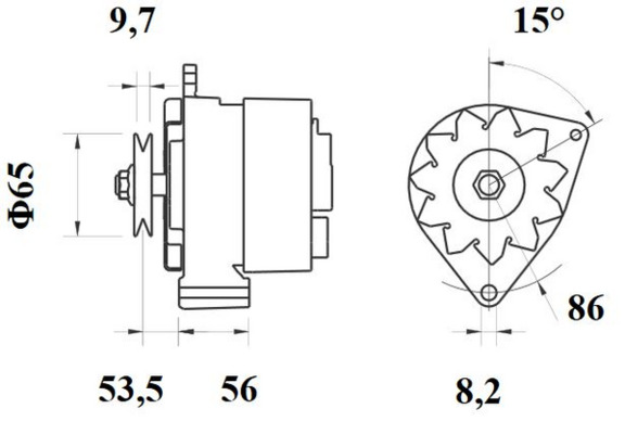 Mahle Original Alternator/Dynamo MG 380