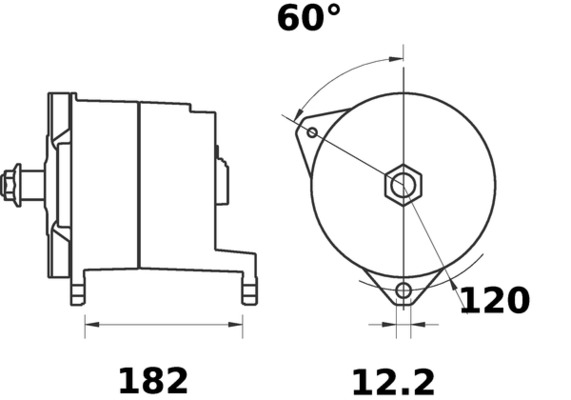 Mahle Original Alternator/Dynamo MG 382