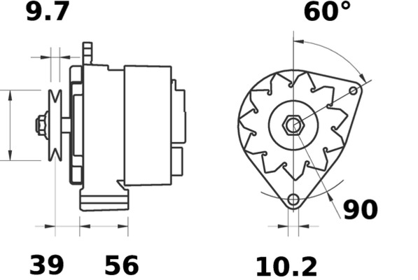 Mahle Original Alternator/Dynamo MG 370