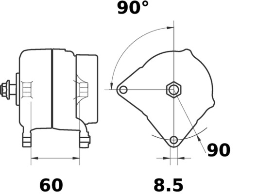 Mahle Original Alternator/Dynamo MG 364