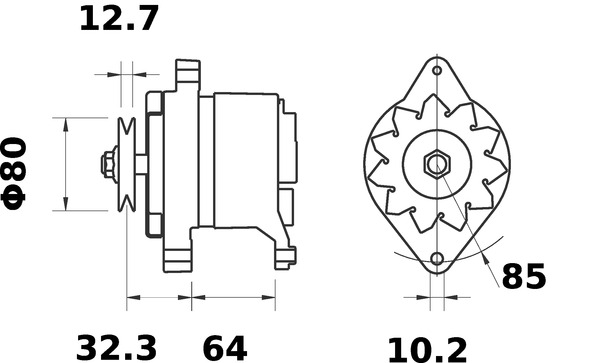 Mahle Original Alternator/Dynamo MG 355