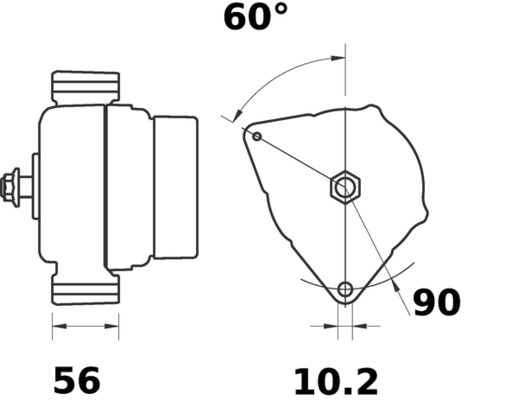 Mahle Original Alternator/Dynamo MG 344