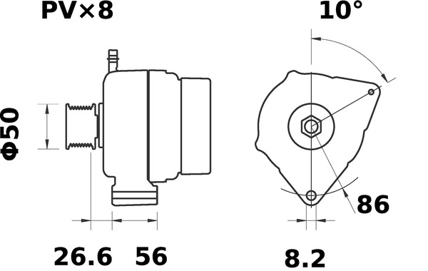 Mahle Original Alternator/Dynamo MG 339
