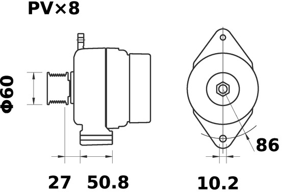 Mahle Original Alternator/Dynamo MG 327