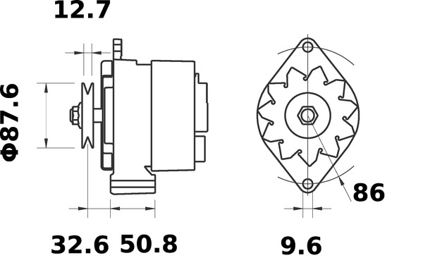 Mahle Original Alternator/Dynamo MG 316