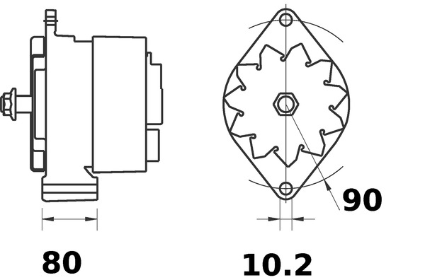 Mahle Original Alternator/Dynamo MG 319