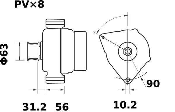 Mahle Original Alternator/Dynamo MG 294
