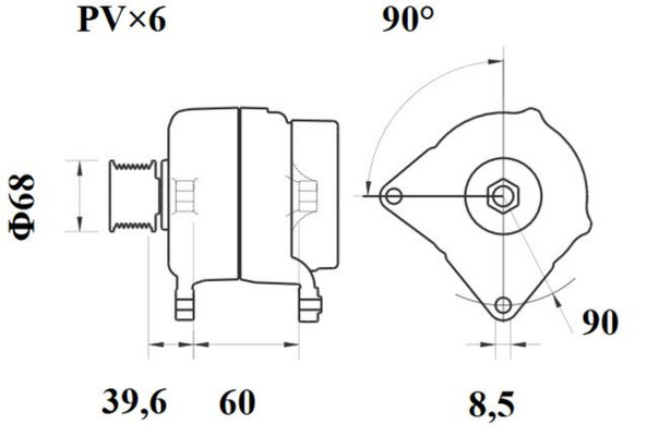 Mahle Original Alternator/Dynamo MG 291