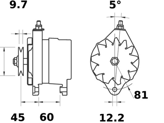 Mahle Original Alternator/Dynamo MG 280