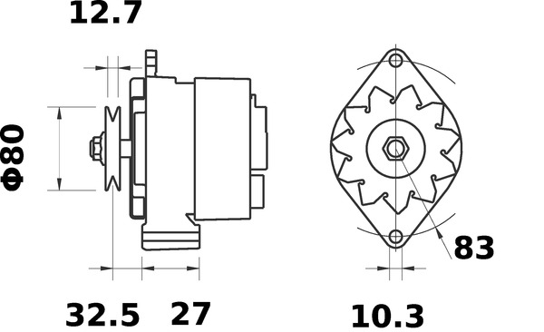 Mahle Original Alternator/Dynamo MG 272