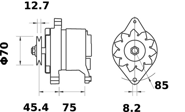 Mahle Original Alternator/Dynamo MG 221