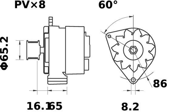 Mahle Original Alternator/Dynamo MG 180