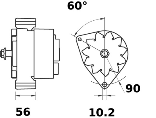 Mahle Original Alternator/Dynamo MG 165