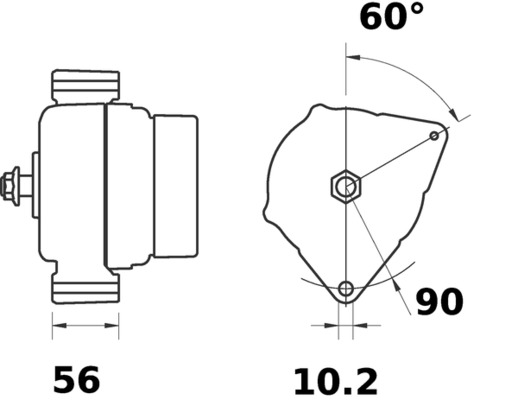 Mahle Original Alternator/Dynamo MG 162