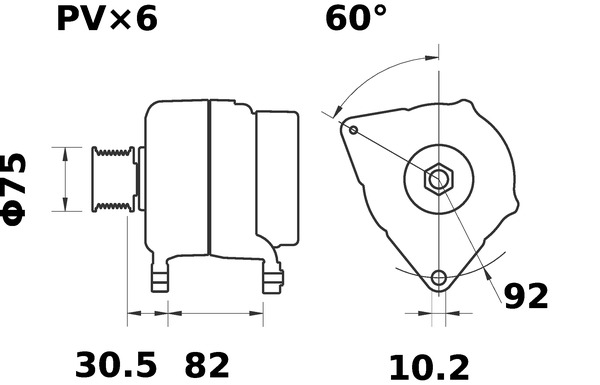 Mahle Original Alternator/Dynamo MG 141