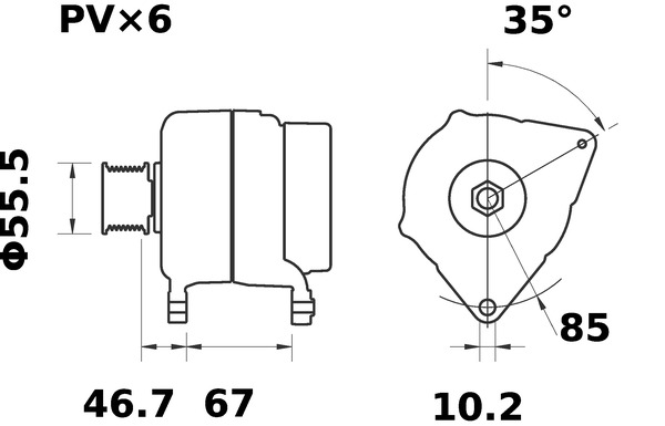 Mahle Original Alternator/Dynamo MG 89