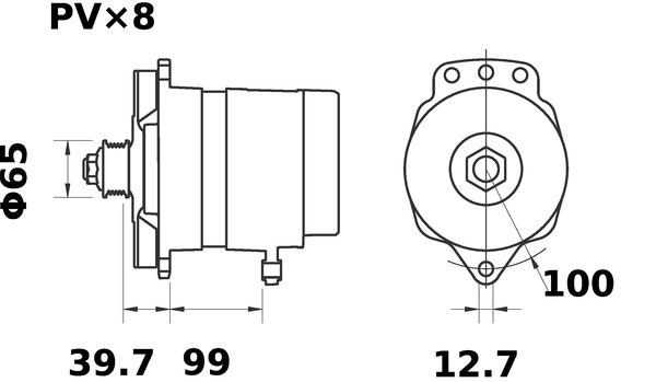 Mahle Original Alternator/Dynamo MG 68